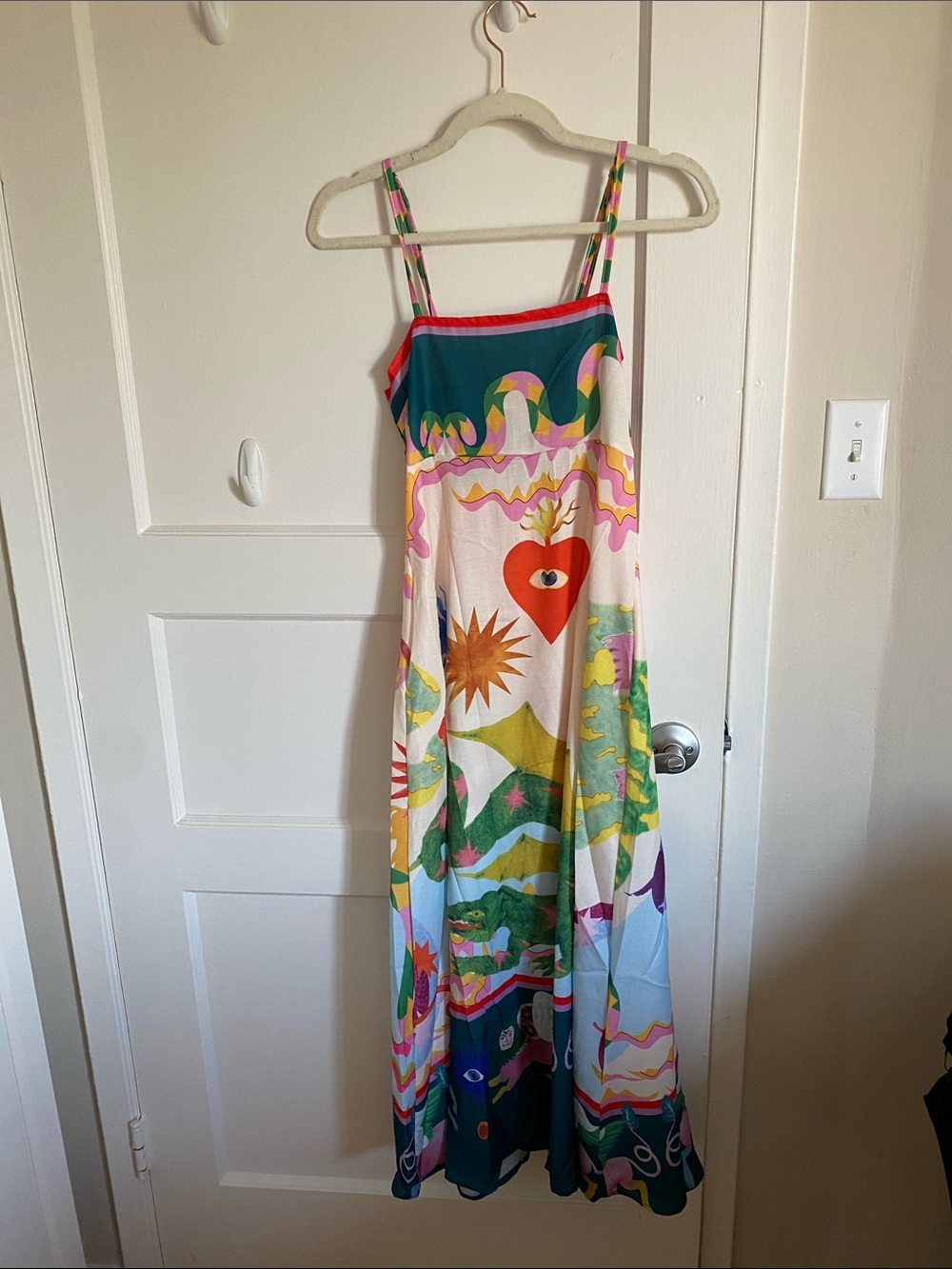 Endless Moon Artful Printed Tank Dress